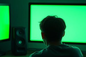 🟢画面が緑になる時の対処法
