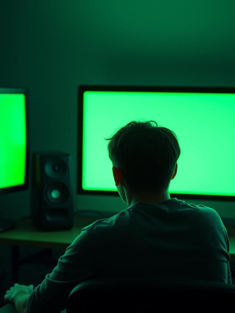 🟢画面が緑になる時の対処法